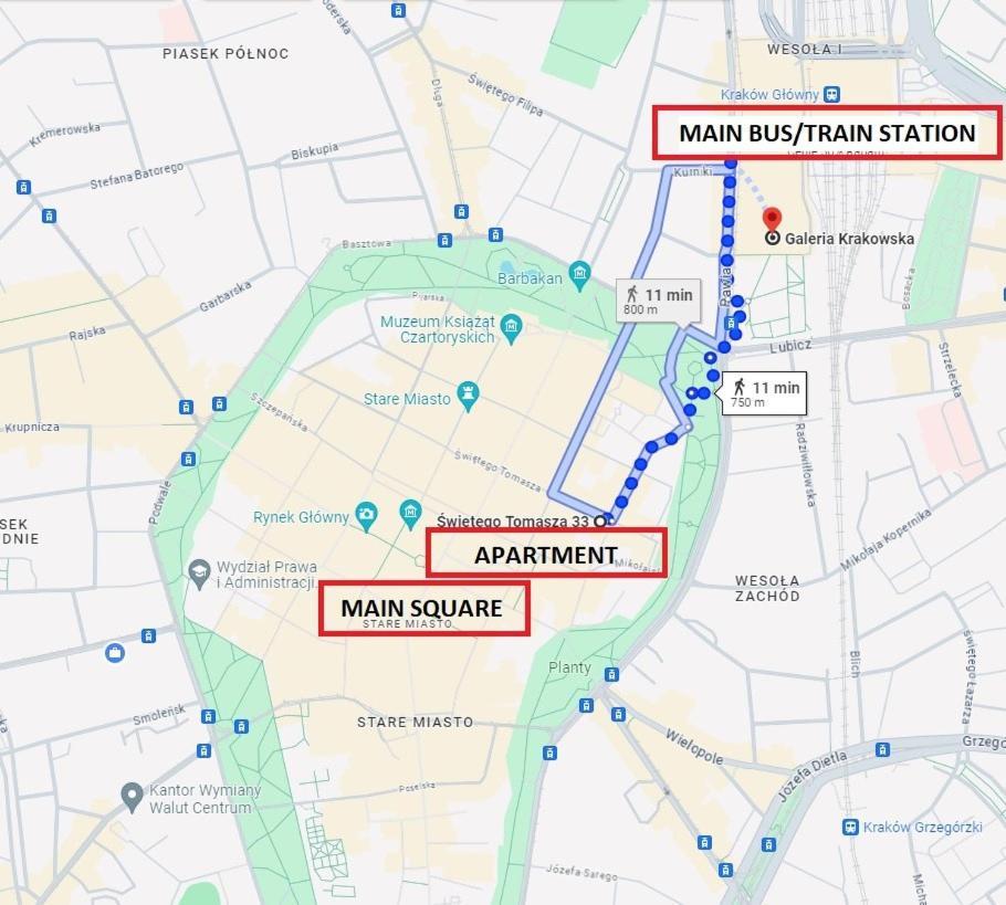 2 Bedroom Apartment, Heart Of Krakow Tomasza St Ngoại thất bức ảnh